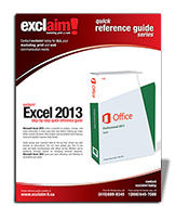 Free Microsoft Excel 2013
 Reference Guide 