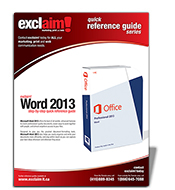 Free Microsoft Word 2013 
Reference Guide 